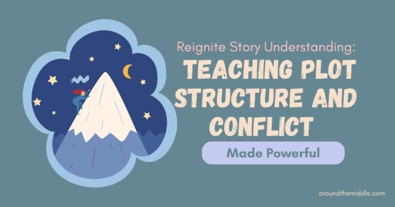 Reignite story understanding: Teaching Plot Structure and conflict made powerful blogpost by In Around the Middle @ aroundthemiddle.com